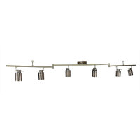 Spot de plafond 6-flamme IP44 GU10 en laiton antique...