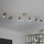 Spot de plafond 6-flamme IP44 GU10 en laiton antique métal salle de bain