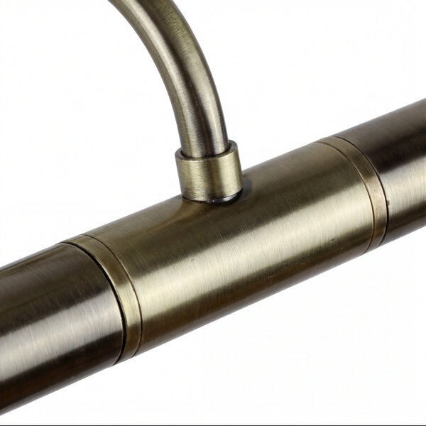 Bilderlampe verstellbar B: 35 cm 2x G9 in Messing antik