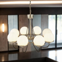 Lustre avec abat-jour Ø 75 cm sphère ronde...