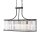 Lampe à suspendre cristal 78 cm de long 5x E14 métal verre
