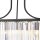 Lampe à suspendre cristal 78 cm de long 5x E14 métal verre
