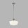 Lampe à suspendre IP44 E27 D : 30 cm en argent mat blanc verre