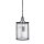 Art Déco Pendelleuchte Schwarz Ø 26 cm Kristall 2x E14