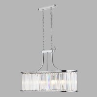 Suspension cristal 78 cm de long H : max. 1,5 cm 2x E14