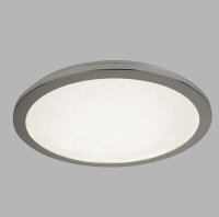 Plafonnier LED salle de bain IP44 D : 30 cm Chromé...