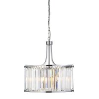 H&auml;ngeleuchte Kristall rund &Oslash; 50 cm 5x E14 Art D&eacute;co