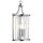 Wandlampe Kristall E14 Art Déco H: 35 cm in Chrom Klar