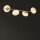 Suspension 4 flammes G9 en laiton mat blanc