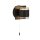 LED Wandlampe Bad Up Down Schalter IP44 Schwarz Klar 3000 K