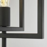 Lampe de chevet 60,5 cm E27 Noir Métal...
