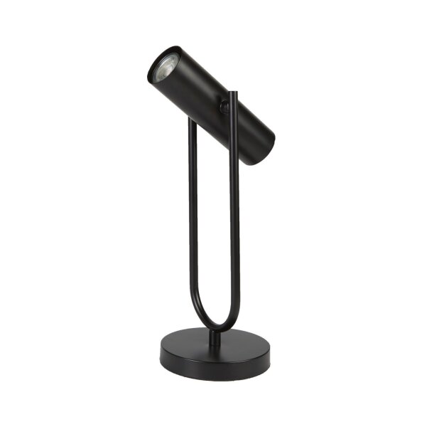 Tischleuchte Metall 45 cm GU10 Schwarz verstellbar