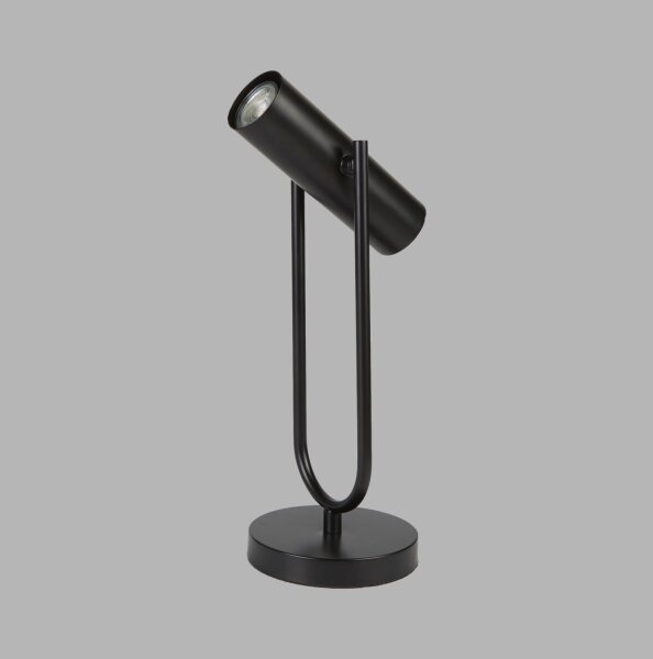 Tischleuchte Metall 45 cm GU10 Schwarz verstellbar
