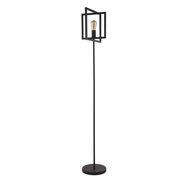 Stehleuchte Schwarz E27 160 cm Metall Retro Design