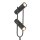 Lampadaire 2 flammes noir GU10 150 cm métal ajustable