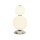 LED Tischleuchte 3000 K 34,5 cm Glas Metall Weiß Chrom