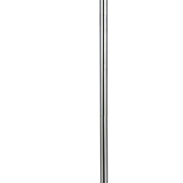 LED Stehleuchte 3000 K 151 cm Glas Metall Chrom Weiß