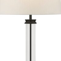 Lampadaire petit 156 cm noir blanc E27