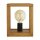Tischleuchte klein H: 25 cm E27 Natur Bambus Holz