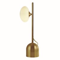 Lampe de table en or blanc G9 50 cm verre métal...