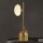 Lampe de table en or blanc G9 50 cm verre métal WATSON