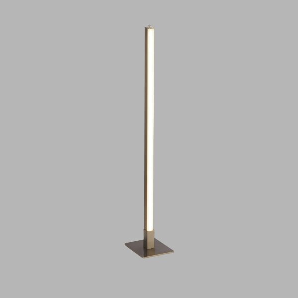 Lampe de table LED avec fonction tactile 50 cm en argent mat