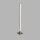 Lampe de table LED avec fonction tactile 50 cm en argent mat