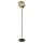 Stehlampe Schwarz Champagner E27 150 cm Glas Metall