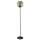 Stehlampe Schwarz Champagner E27 150 cm Glas Metall