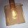Lampe à suspendre verre fumé L : 142 cm 4-flamme E27 brun ambre