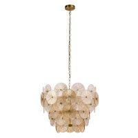 H&auml;ngelampe Glas Metall &Oslash; 64 cm 9x G9 Modern...