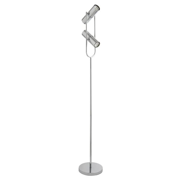 Stehleuchte 150 cm 2-flammig GU10 Chrom verstellbar