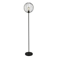 Lampadaire Noir E27 161 cm Métal Rétro CAMERON