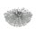 Lampe de plafond cristal Ø 39 cm 4-flamme G9 chrome clair