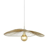 H&auml;ngeleuchte Metall in Gold E27 &Oslash; 53 cm h&ouml;henverstellbar