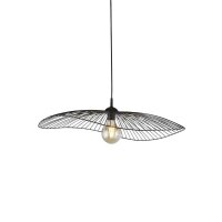 Hängelampe Schwarz E27 Ø 53 cm Metall Retro...