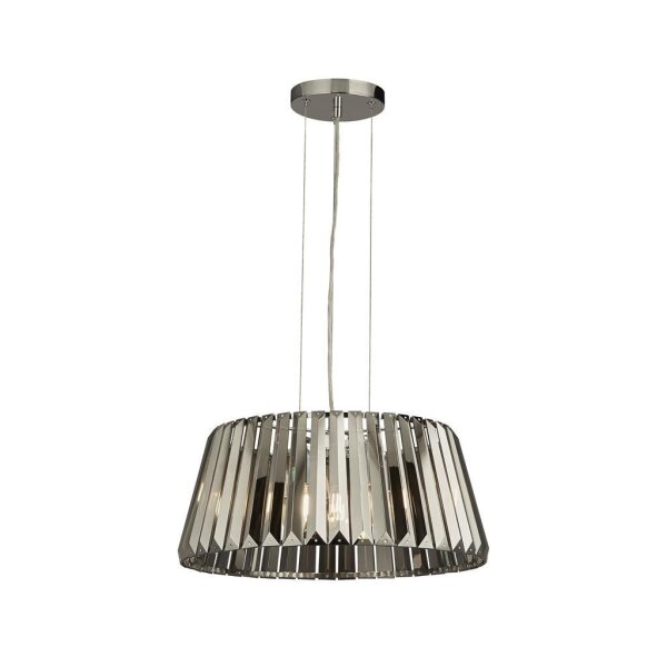 Pendelleuchte Rauchglas Kristall Ø 47 cm H: max. 150 cm