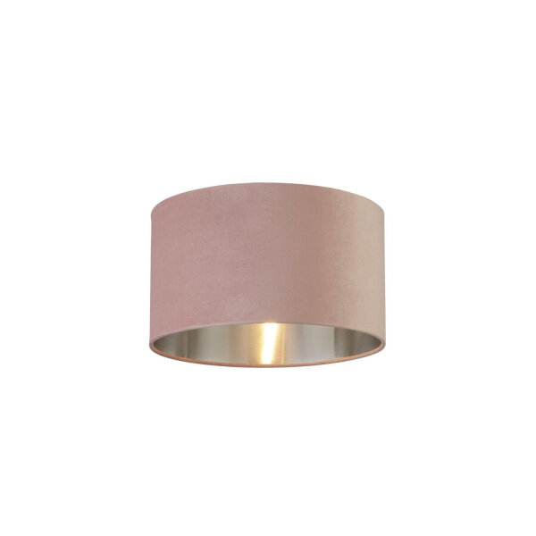 Lampenschirm für Hängelampe Ø 38 cm Pink Silber Samt