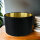 Lampenschirm Hängelampe Schwarz Gold Ø 40 cm Stoff Modern