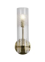 Lampe de miroir en laiton clair IP44 G9 H : 28,5 cm