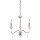 Lustre CANDELA 6 nickel 3-flmg &agrave; raccourcir Lampe