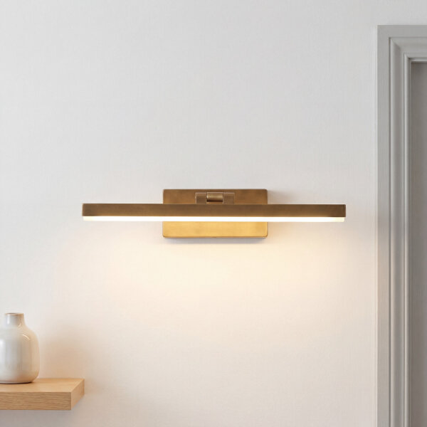 LED Bilderleuchte verstellbar Messing B:40,5 cm 3000 K