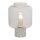 Lampe de table Blanc 28 cm petit verre Béton Terrazzo E27