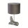 Tischlampe Modern 35 cm Zebra E27 in Silber Schwarz