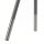 Lampe de chevet tripode E14 54 cm en argent mat gris