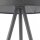 Lampe de chevet tripode E14 54 cm en argent mat gris