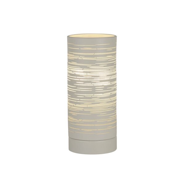 Tischlampe klein E14 20 cm Ø 8,5 cm Weiß Metall Modern