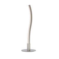 LED Tischleuchte 30,5 cm in Silber matt Weiß 3000 K