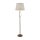 Stehleuchte 152 cm E27 in Messing Antik Creme Stoffschirm