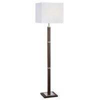 Stehlampe klein 147 cm Braun Weiß Metall...